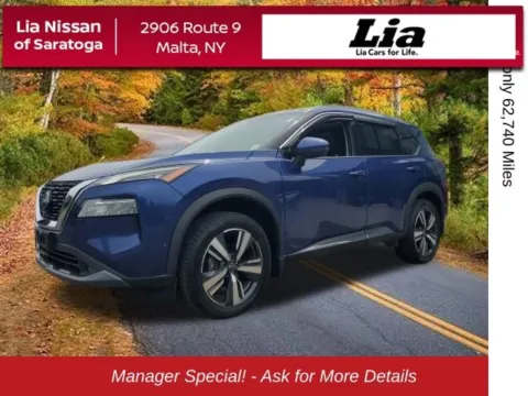 Blue 2022 Nissan Rogue SL for sale in Malta, NY