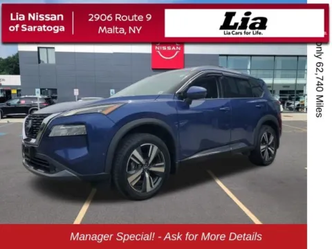 Blue 2022 Nissan Rogue SL for sale in Malta, NY