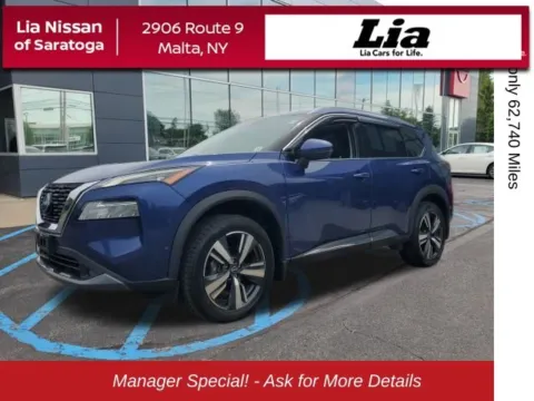 Blue 2022 Nissan Rogue SL for sale in Malta, NY