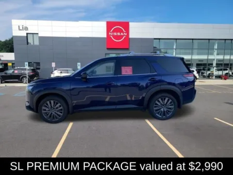 Photos of 2025 Nissan Pathfinder SL for sale in Malta, NY at Lia Nissan of Saratoga