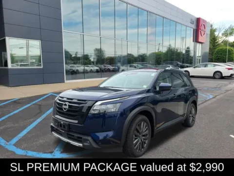 Photos of 2025 Nissan Pathfinder SL for sale in Malta, NY at Lia Nissan of Saratoga