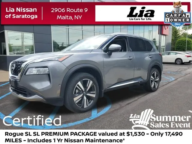 Gray 2023 Nissan Rogue SL for sale in Malta, NY