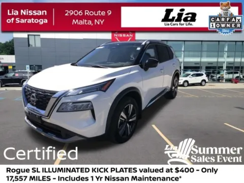White 2023 Nissan Rogue SL for sale in Malta, NY