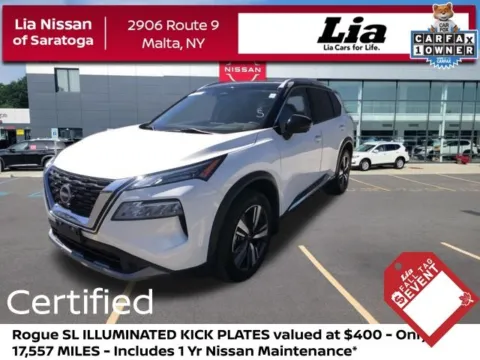 White 2023 Nissan Rogue SL for sale in Malta, NY