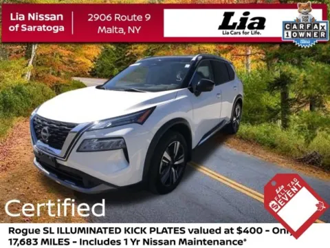 White 2023 Nissan Rogue SL for sale in Malta, NY