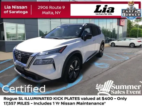 White 2023 Nissan Rogue SL for sale in Malta, NY