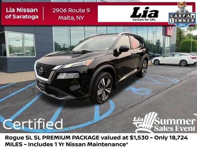 Black 2023 Nissan Rogue SL for sale in Malta, NY
