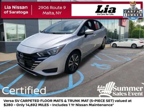 Silver 2024 Nissan Versa 1.6 SV for sale in Malta, NY