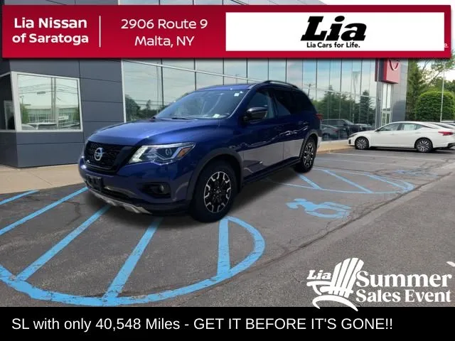 Blue 2019 Nissan Pathfinder SL for sale in Malta, NY