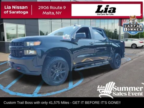 Black 2021 Chevrolet Silverado 1500 Custom Trail Boss for sale in Malta, NY