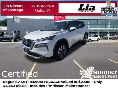 White 2023 Nissan Rogue SV for sale in Malta, NY