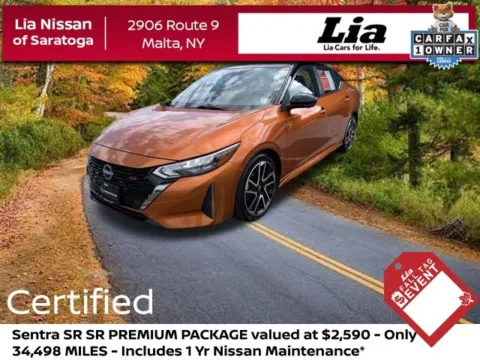 Orange 2025 Nissan Sentra SR for sale in Malta, NY