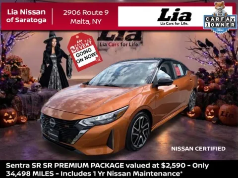 Orange 2025 Nissan Sentra SR for sale in Malta, NY