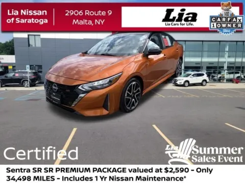 Orange 2025 Nissan Sentra SR for sale in Malta, NY