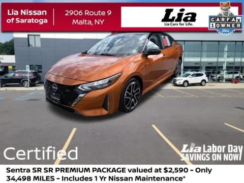 Orange 2025 Nissan Sentra SR for sale in Malta, NY