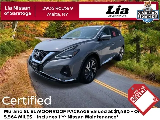 Gray 2023 Nissan Murano SL for sale in Malta, NY
