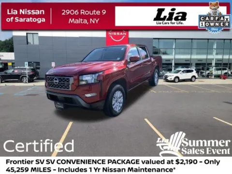 Red 2023 Nissan Frontier SV for sale in Malta, NY