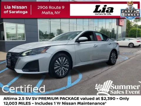 Silver 2024 Nissan Altima 2.5 SV for sale in Malta, NY