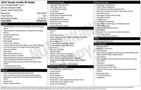 More photos of 2024 Toyota Corolla SE at Lia Nissan of Saratoga, NY