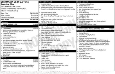 More photos of 2023 Mazda CX-50 2.5 Turbo Premium Plus Package at Lia Nissan of Saratoga, NY