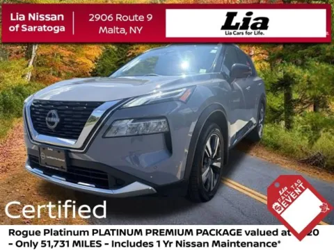 Gray 2023 Nissan Rogue Platinum for sale in Malta, NY