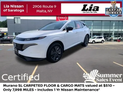 White 2025 Nissan Murano SL for sale in Malta, NY