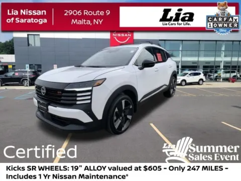 White 2026 Nissan Kicks SR for sale in Malta, NY