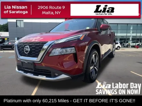Red 2021 Nissan Rogue Platinum for sale in Malta, NY