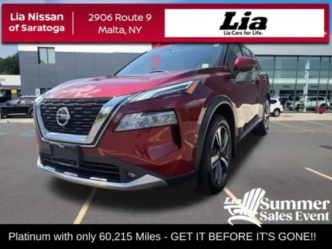 Red 2021 Nissan Rogue Platinum for sale in Malta, NY