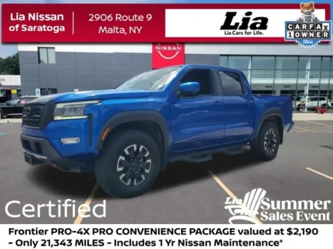 Blue 2024 Nissan Frontier PRO-4X for sale in Malta, NY