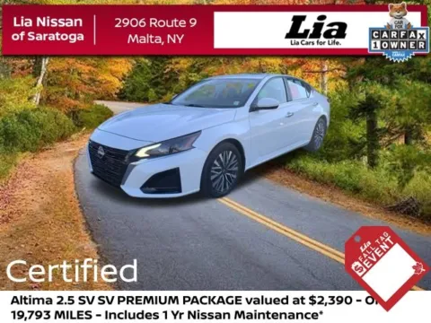 White 2024 Nissan Altima 2.5 SV for sale in Malta, NY