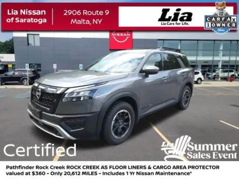 Gray 2025 Nissan Pathfinder Rock Creek for sale in Malta, NY