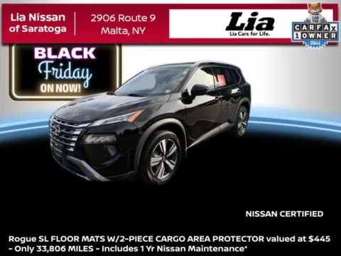 Black 2024 Nissan Rogue SL for sale in Malta, NY