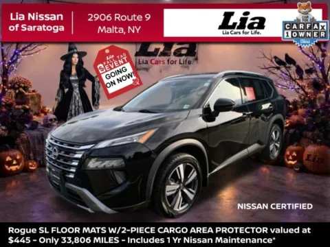 Black 2024 Nissan Rogue SL for sale in Malta, NY