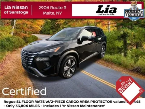 Black 2024 Nissan Rogue SL for sale in Malta, NY