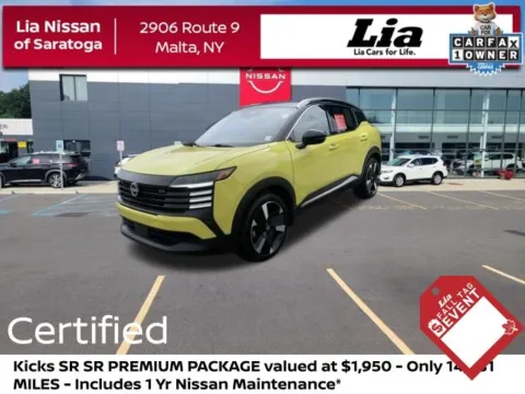 Yellow 2025 Nissan Kicks SR for sale in Malta, NY