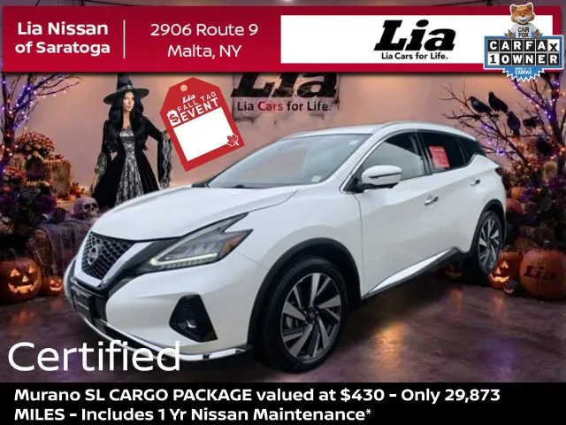 White 2023 Nissan Murano SL for sale in Malta, NY