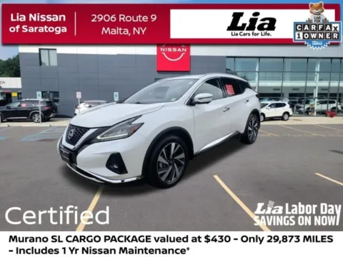 White 2023 Nissan Murano SL for sale in Malta, NY