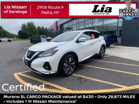 White 2023 Nissan Murano SL for sale in Malta, NY