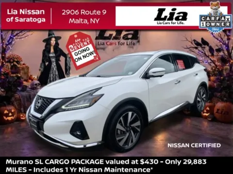 White 2023 Nissan Murano SL for sale in Malta, NY