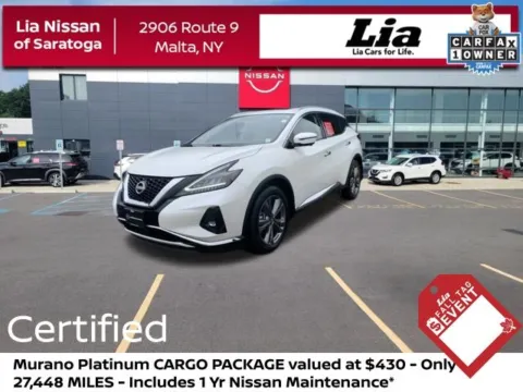 White 2023 Nissan Murano Platinum for sale in Malta, NY
