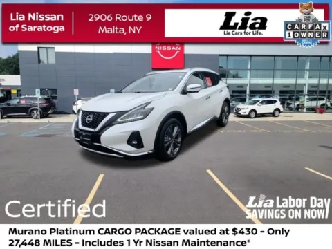 White 2023 Nissan Murano Platinum for sale in Malta, NY