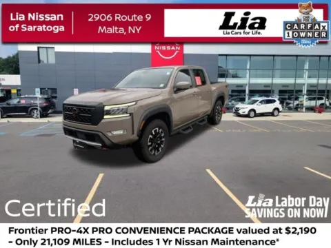 Beige 2023 Nissan Frontier PRO-4X for sale in Malta, NY