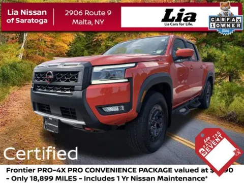 Orange 2025 Nissan Frontier PRO-4X for sale in Malta, NY