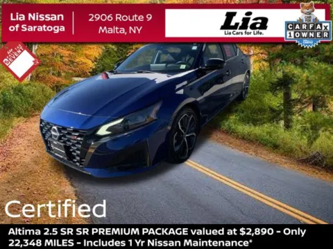 Blue 2024 Nissan Altima 2.5 SR for sale in Malta, NY