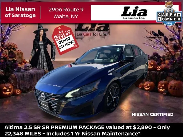 Blue 2024 Nissan Altima 2.5 SR for sale in Malta, NY