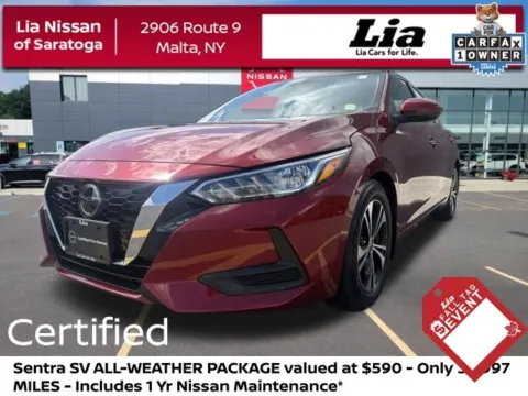 Red 2023 Nissan Sentra SV for sale in Malta, NY