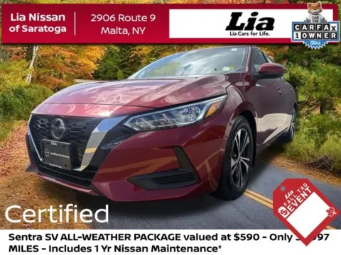 Red 2023 Nissan Sentra SV for sale in Malta, NY