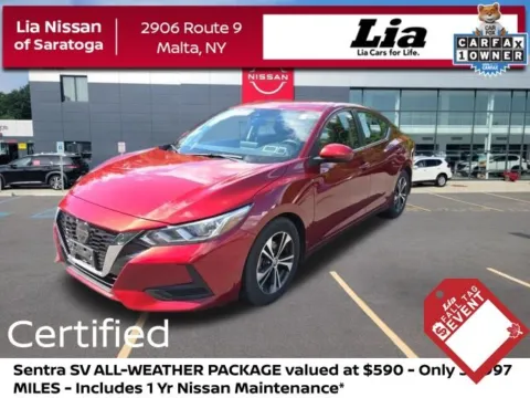 Red 2023 Nissan Sentra SV for sale in Malta, NY