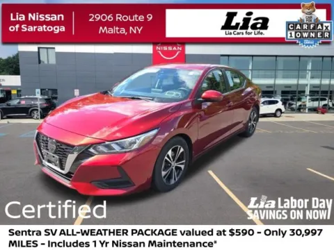 Red 2023 Nissan Sentra SV for sale in Malta, NY